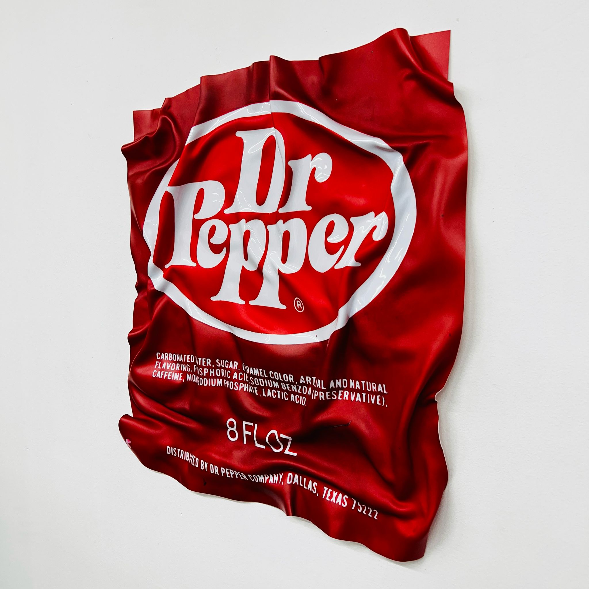 Tableau froissé - Emballage Dr Pepper - Luxartis
