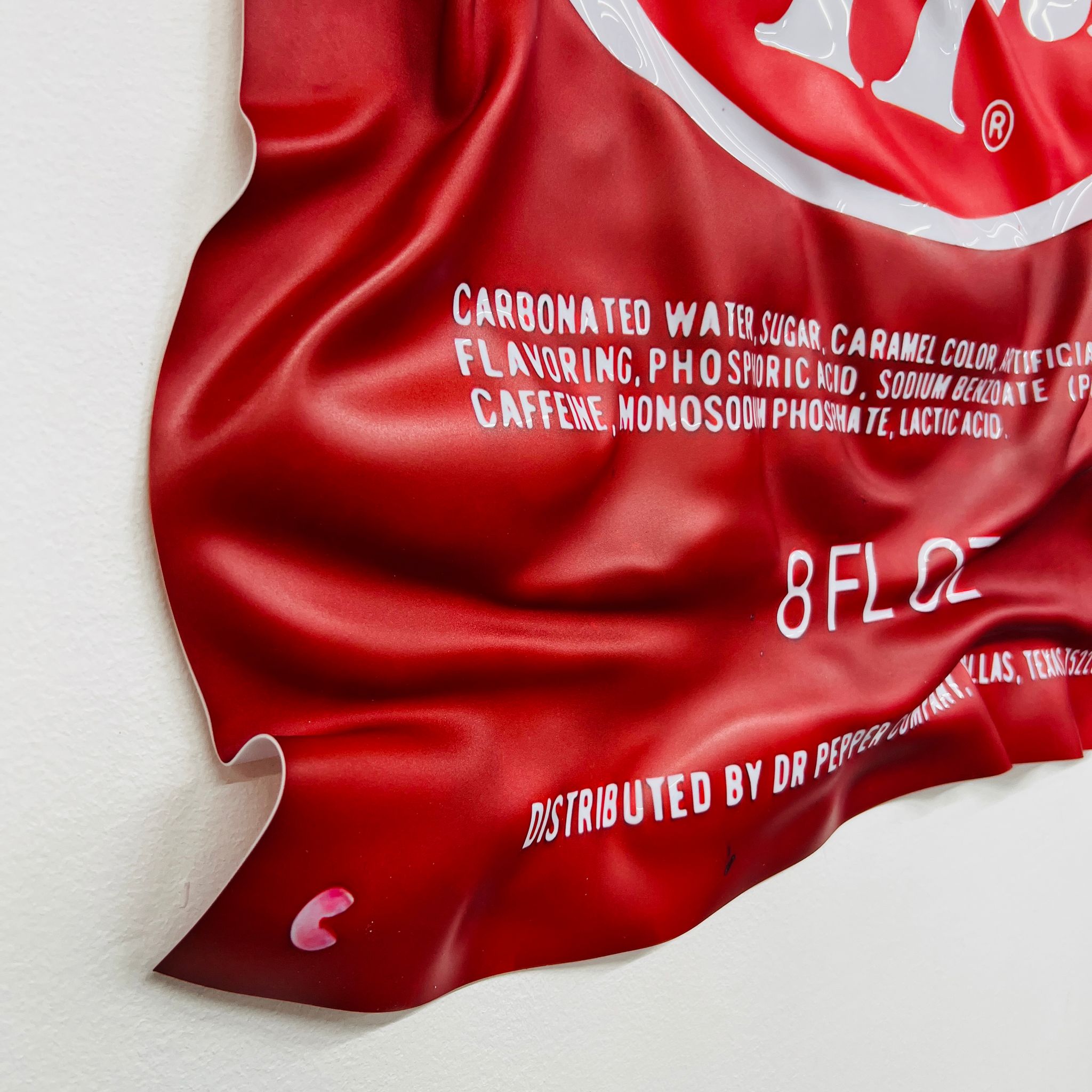 Tableau froissé - Emballage Dr Pepper - Luxartis