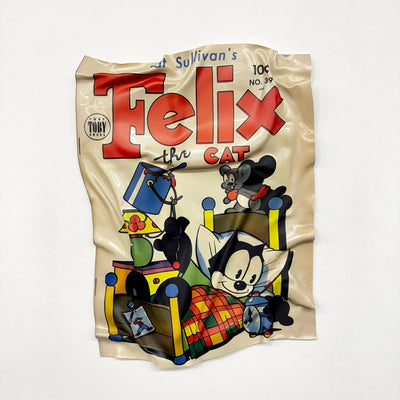 Tableau froissé - Felix the Cat "Vintage Comics" - Luxartis