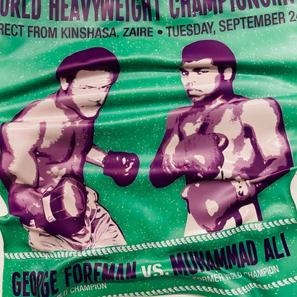 Tableau froissé - George Foreman Vs Muhammad Ali - Luxartis