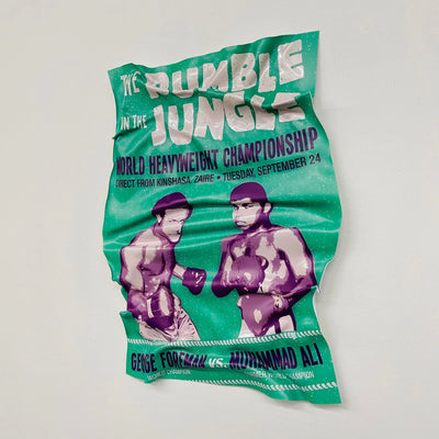 Tableau froissé - George Foreman Vs Muhammad Ali - Luxartis