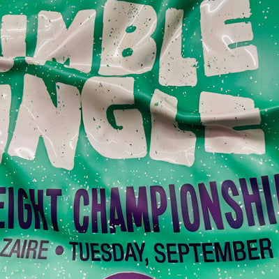 Tableau froissé - George Foreman Vs Muhammad Ali - Luxartis