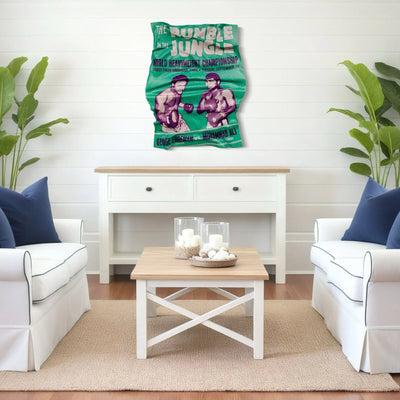 Tableau froissé - George Foreman Vs Muhammad Ali - Luxartis