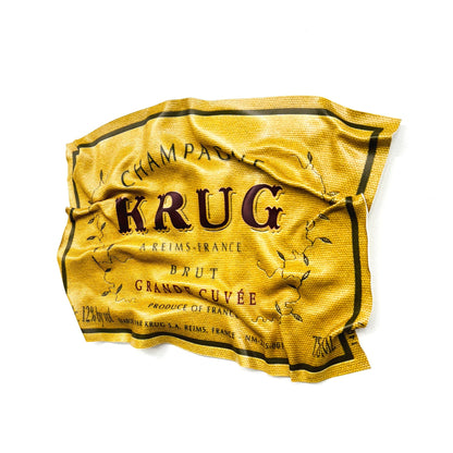 Tableau froissé - Krug Champagne (Petit Format) - Luxartis