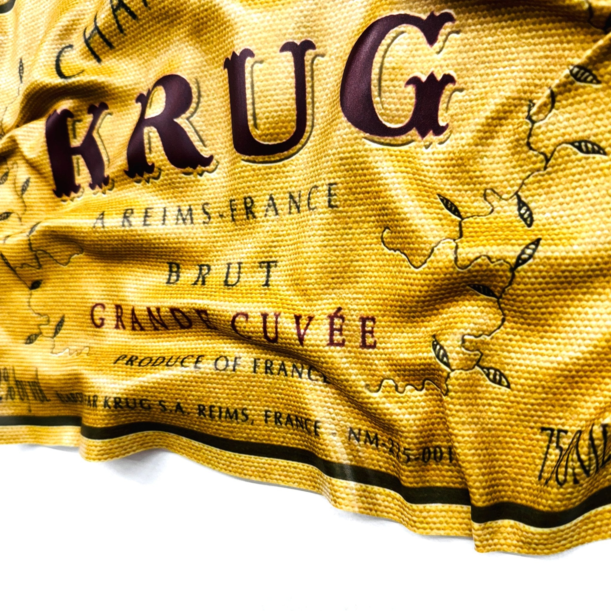 Tableau froissé - Krug Champagne (Petit Format) - Luxartis