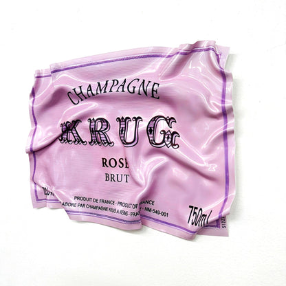 Tableau froissé - Krug Rosé (Petit Format) - Luxartis