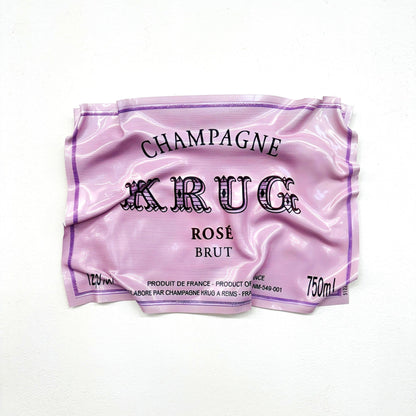 Tableau froissé - Krug Rosé (Petit Format) - Luxartis