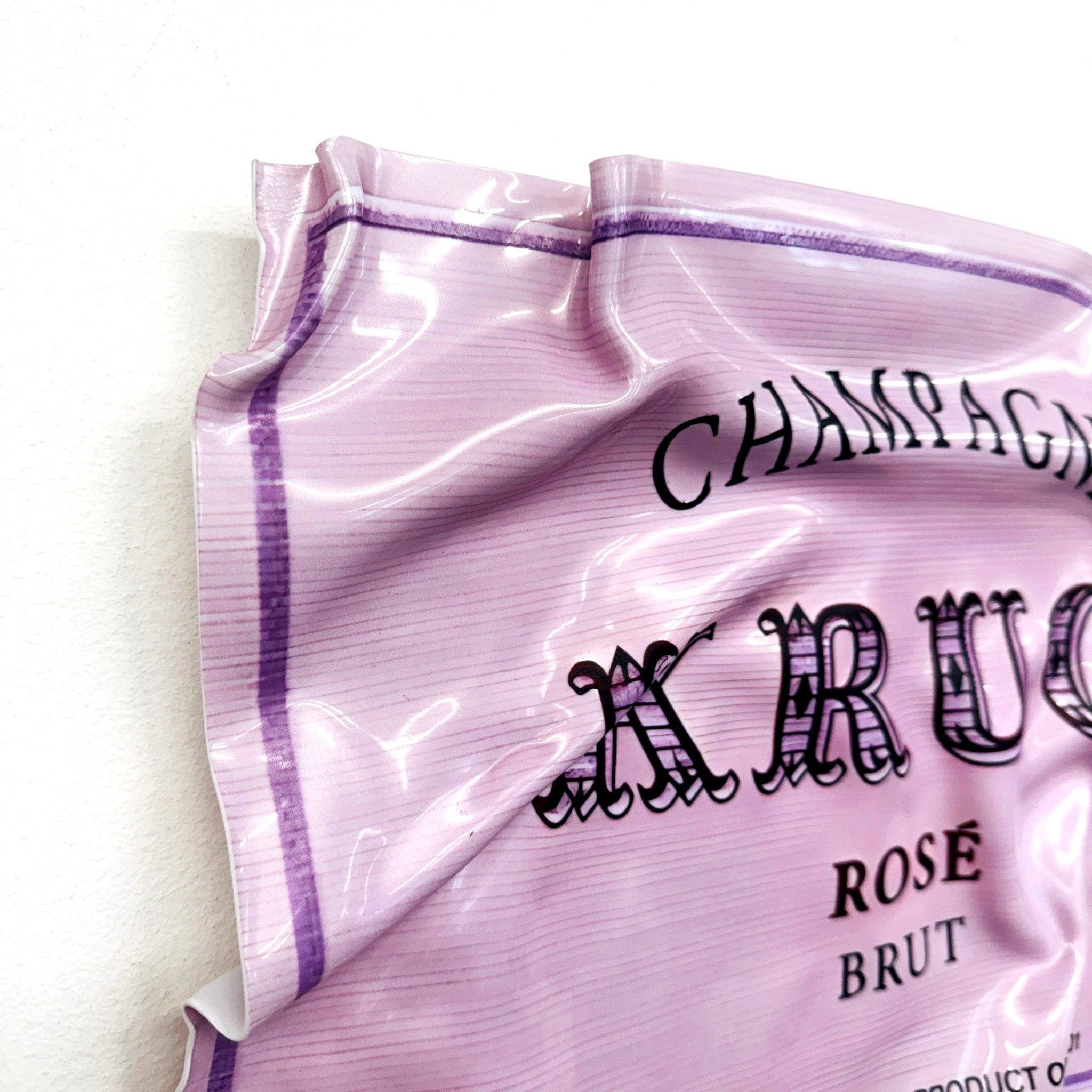 Tableau froissé - Krug Rosé (Petit Format) - Luxartis