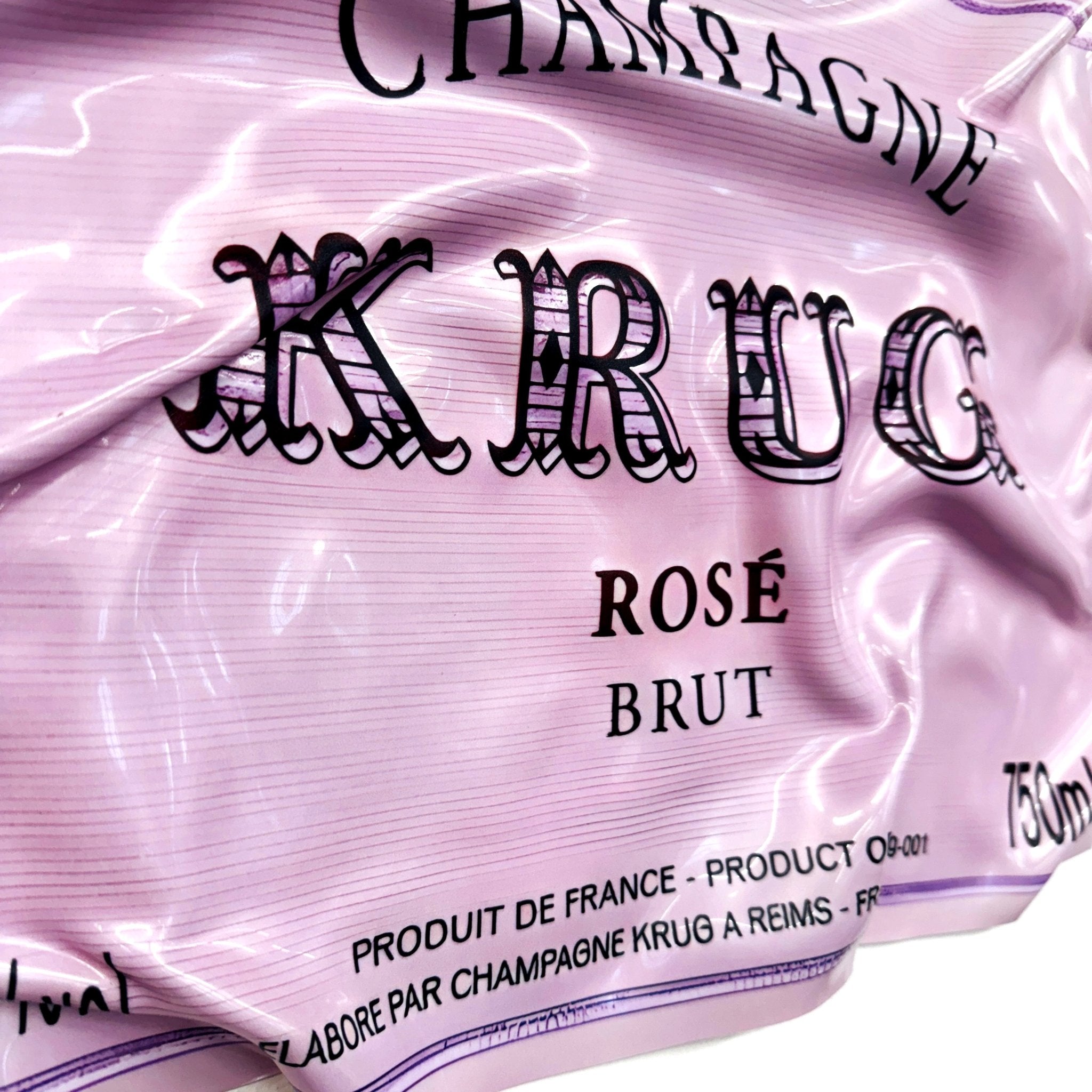 Tableau froissé - Krug Rosé (Petit Format) - Luxartis