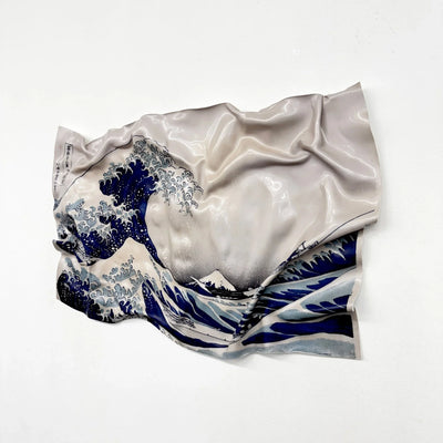 Tableau froissé - La Grande Vague de Kanagawa "Hokusai" - Luxartis