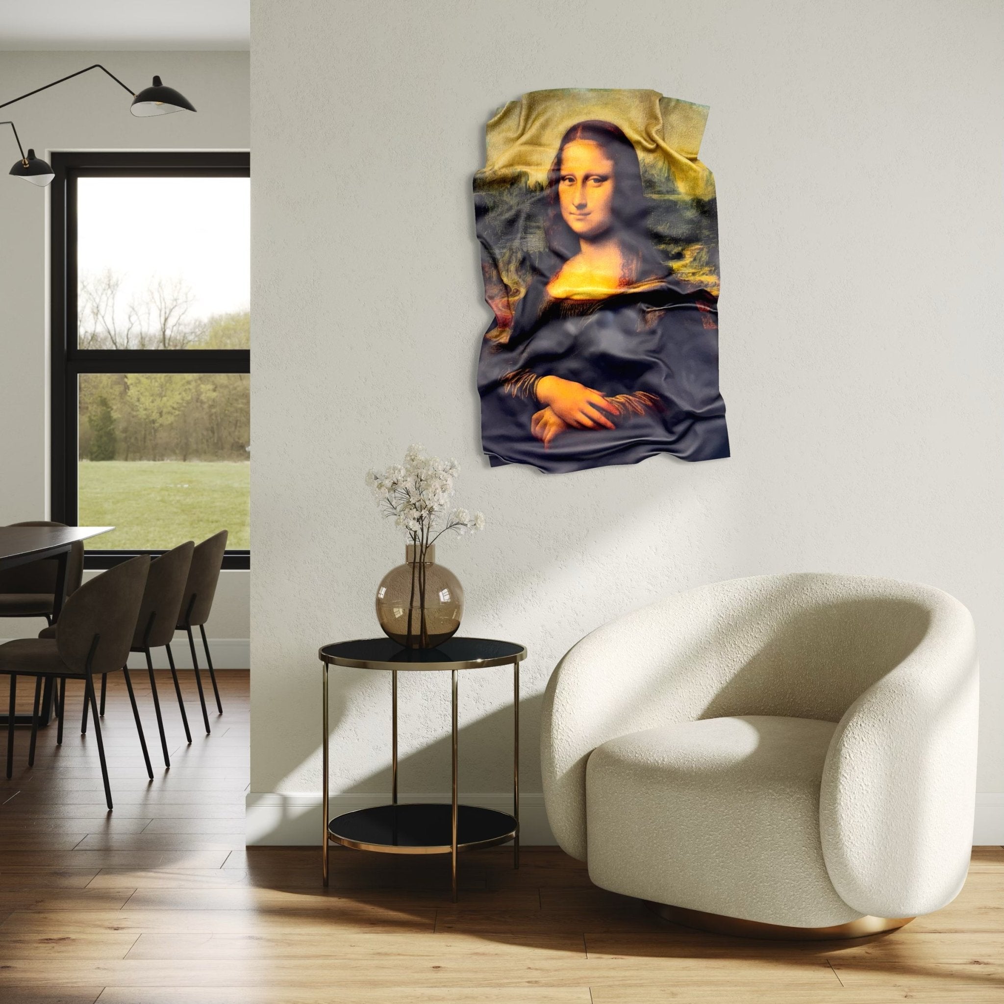 Tableau froissé - La Joconde "Léonard de Vinci" - Luxartis