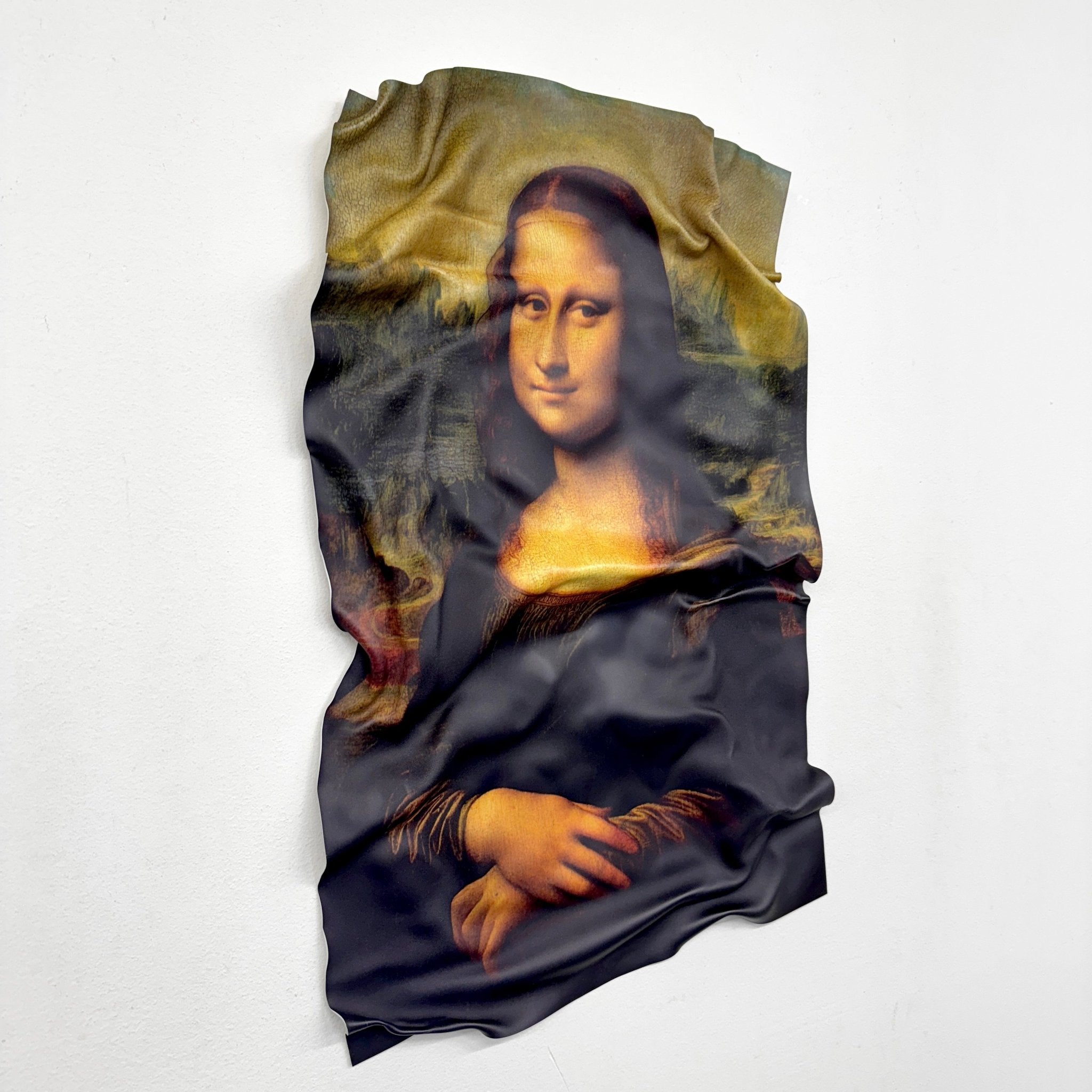 Tableau froissé - La Joconde "Léonard de Vinci" - Luxartis