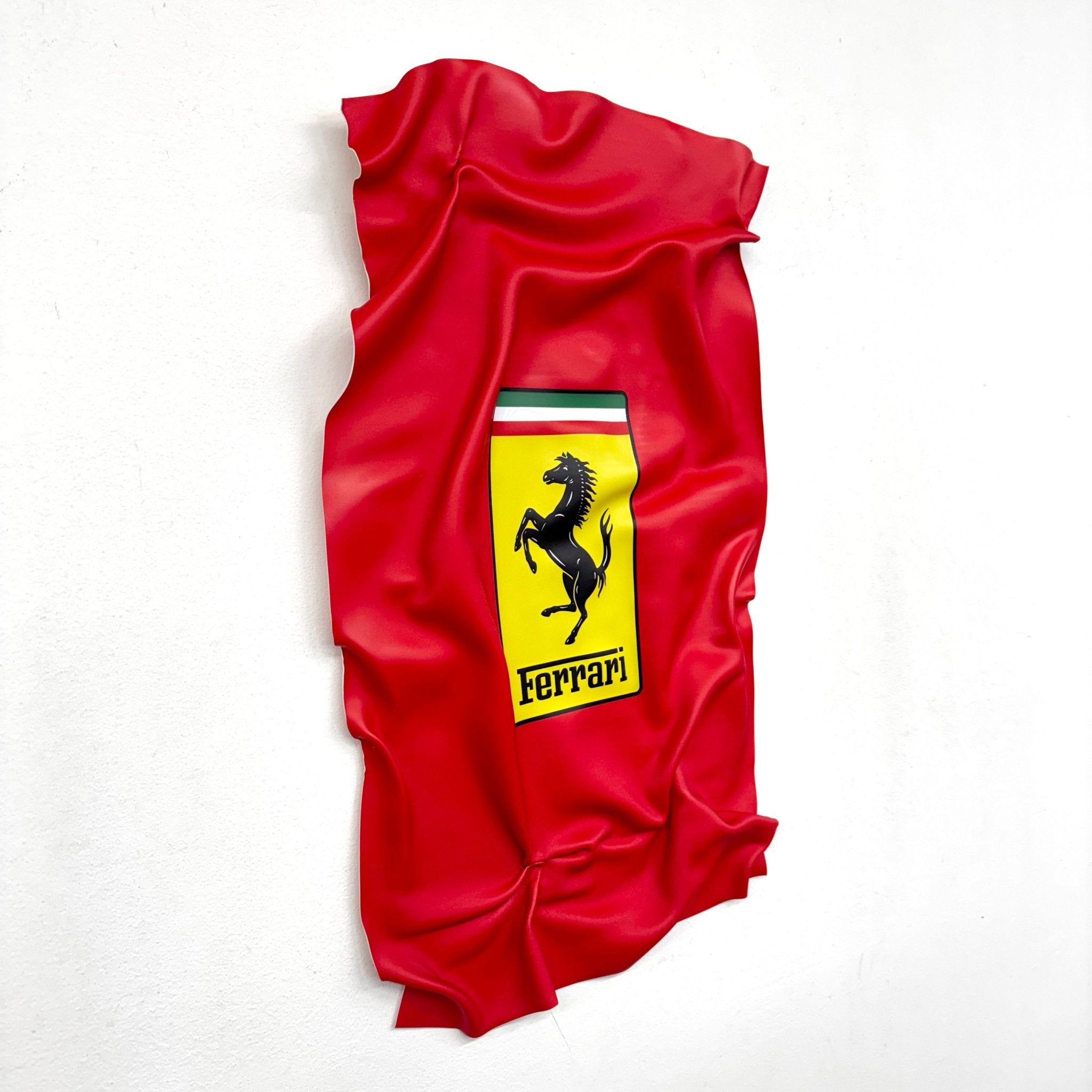 Tableau froissé - Logo Ferrari "Scuderia Rouge" - Luxartis