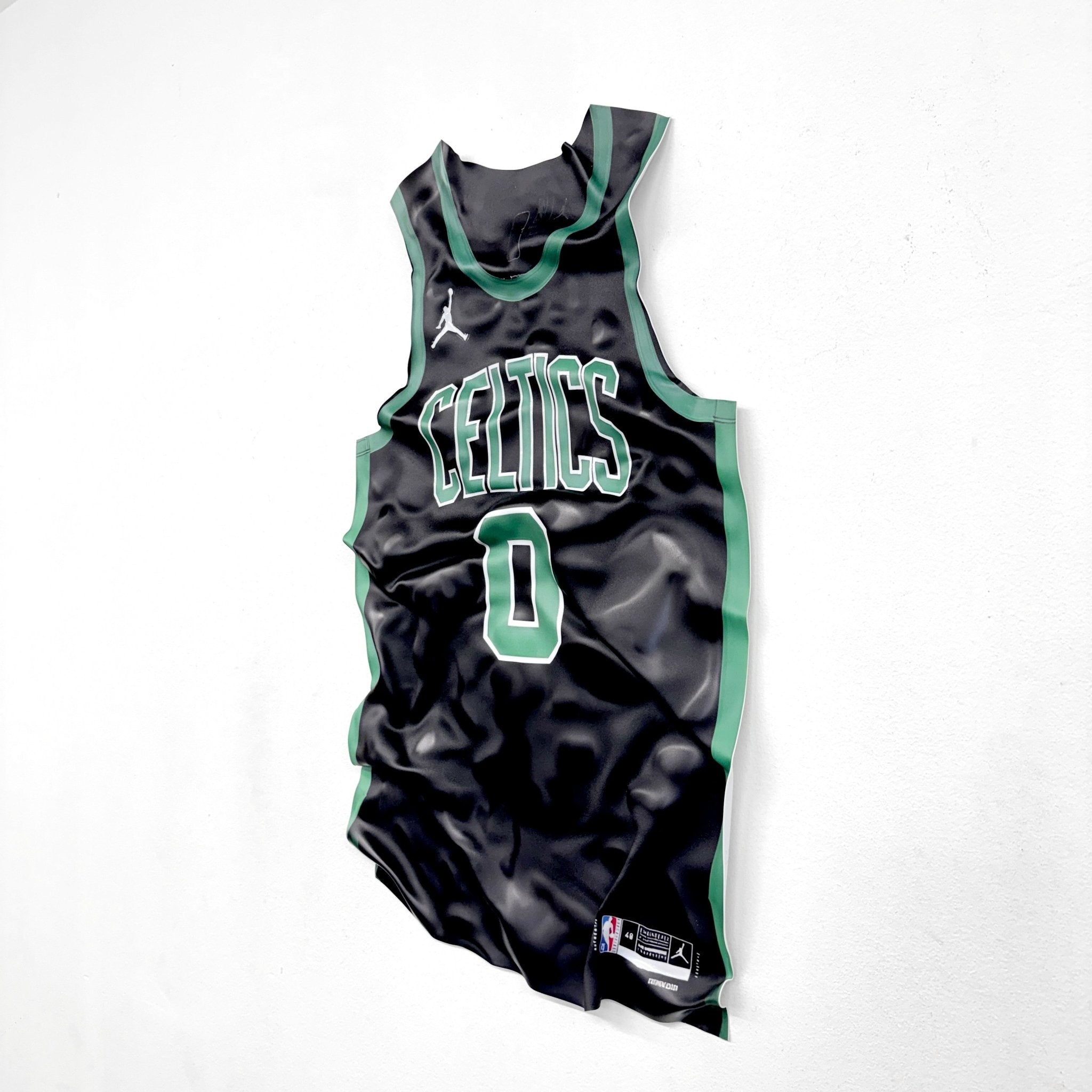 Tableau froissé - Maillot NBA "Celtics 0" - Luxartis