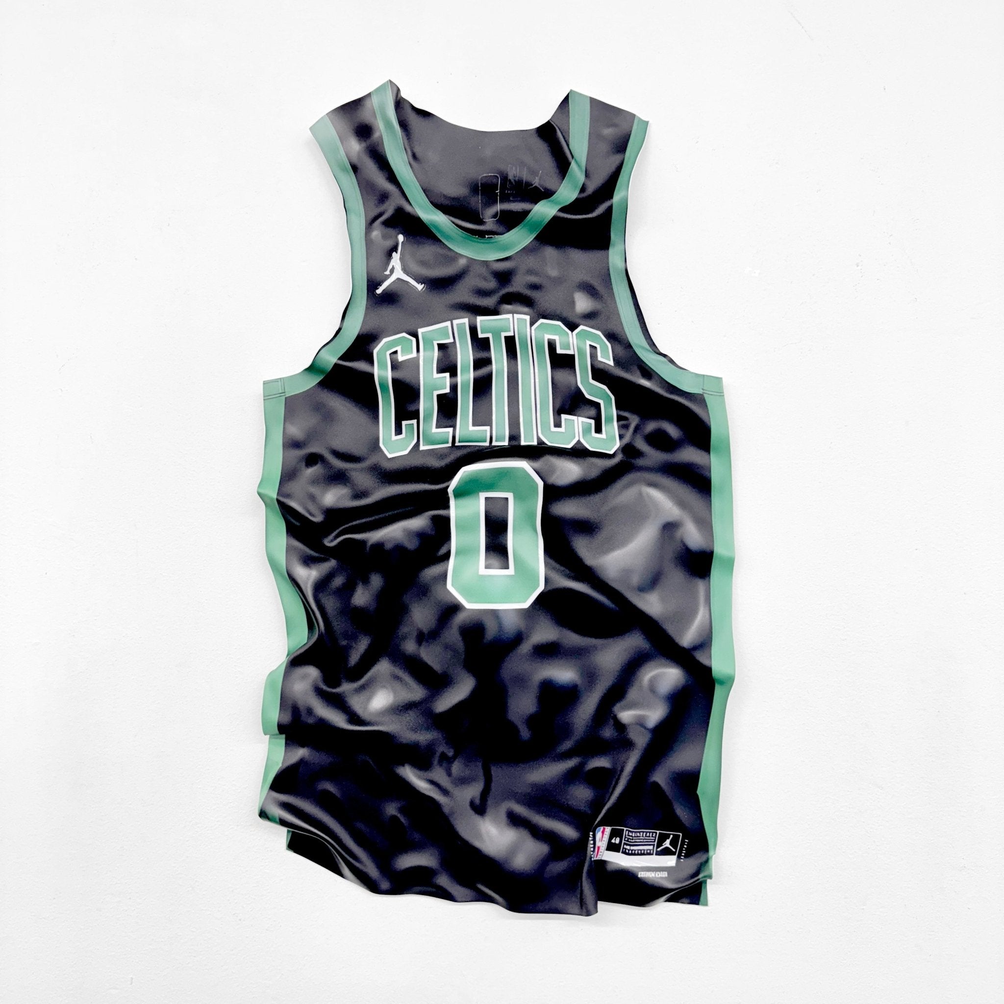 Tableau froissé - Maillot NBA "Celtics 0" - Luxartis