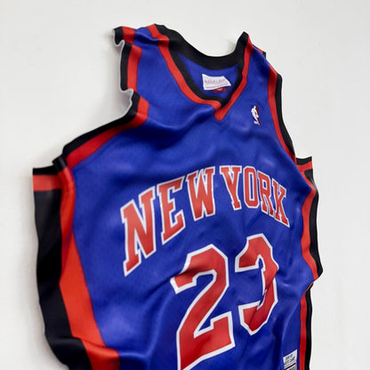 Tableau froissé - Maillot NBA "New York 23" - Luxartis