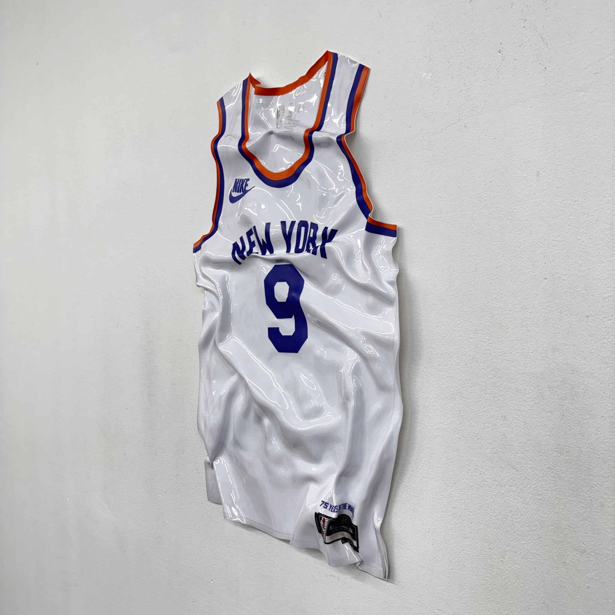 Tableau froissé - Maillot NBA "New York 9" - Luxartis