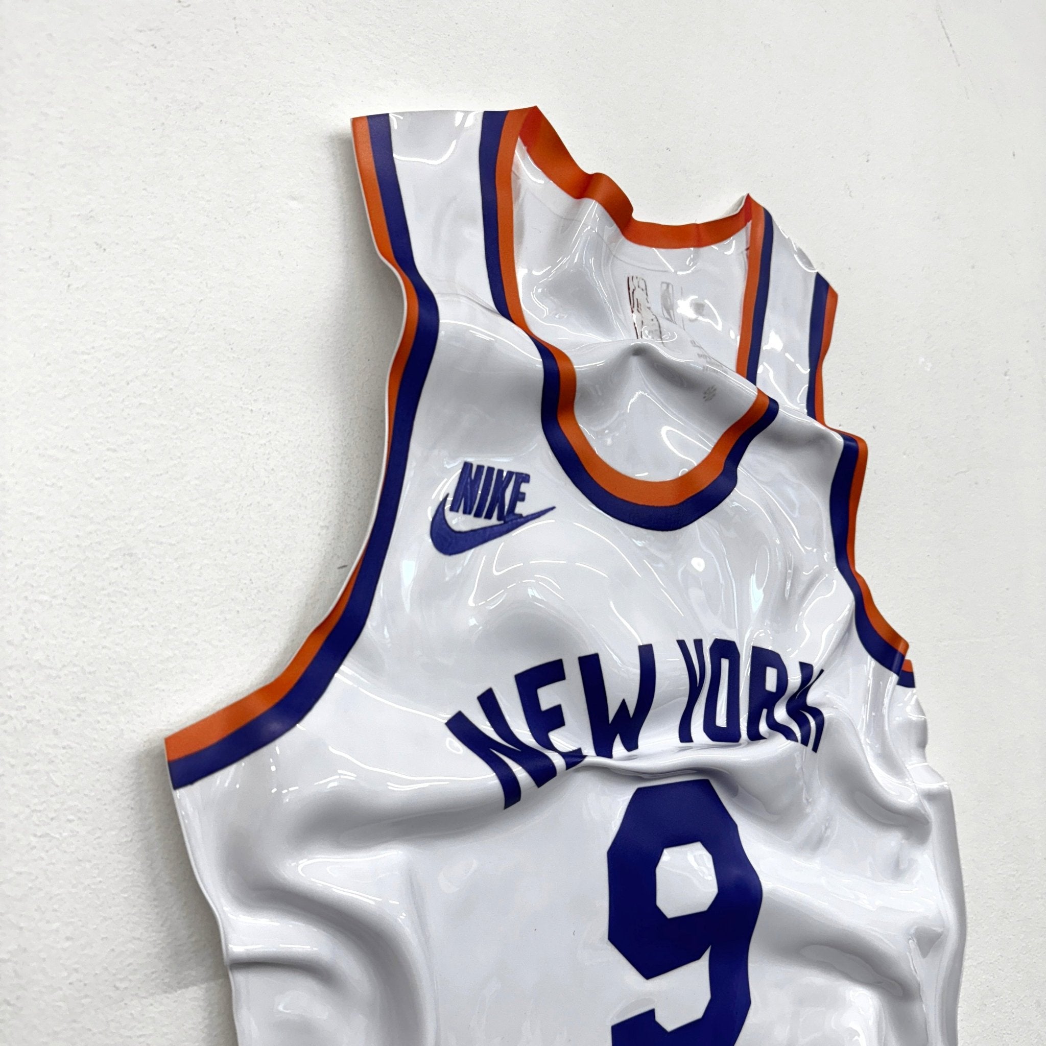 Tableau froissé - Maillot NBA "New York 9" - Luxartis