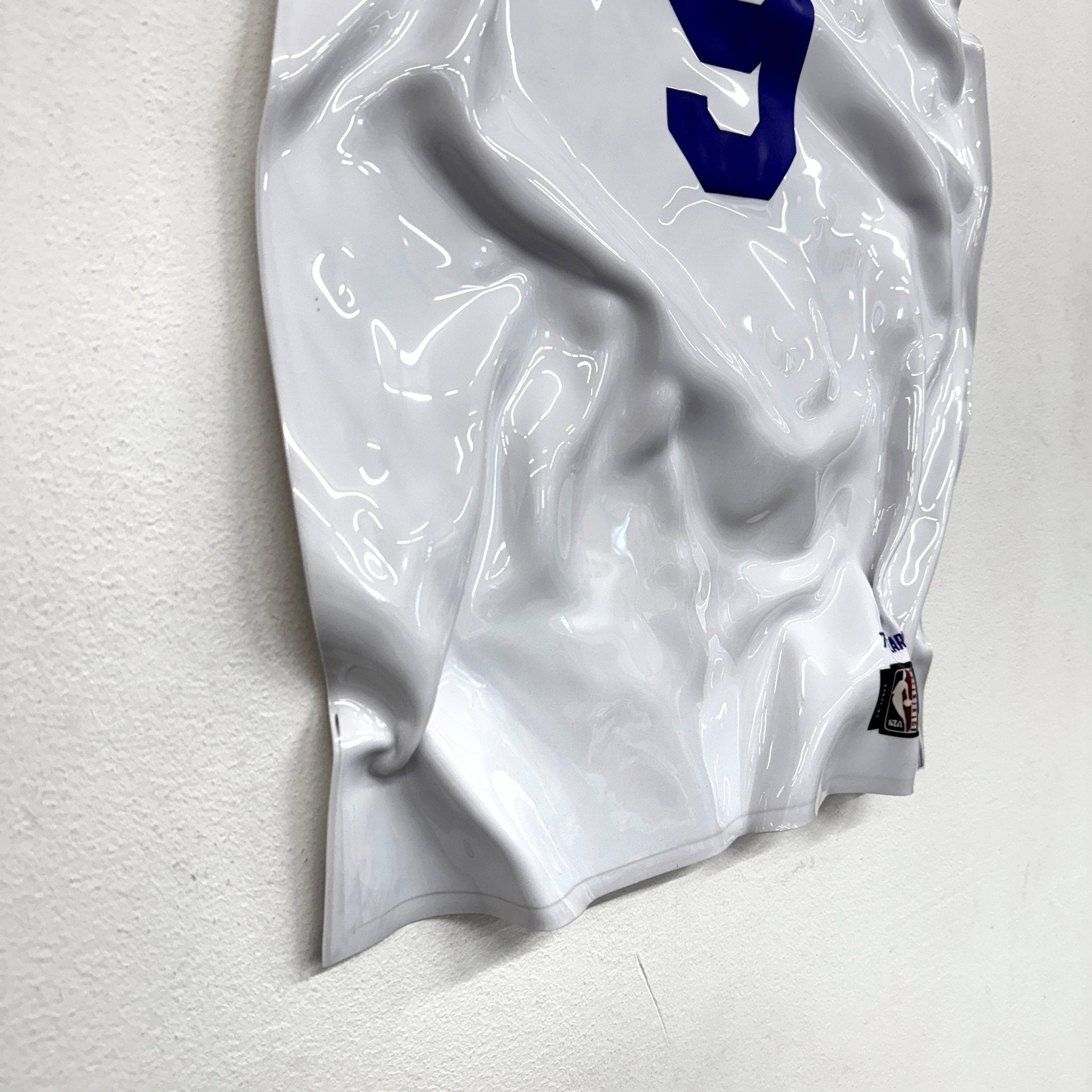 Tableau froissé - Maillot NBA "New York 9" - Luxartis
