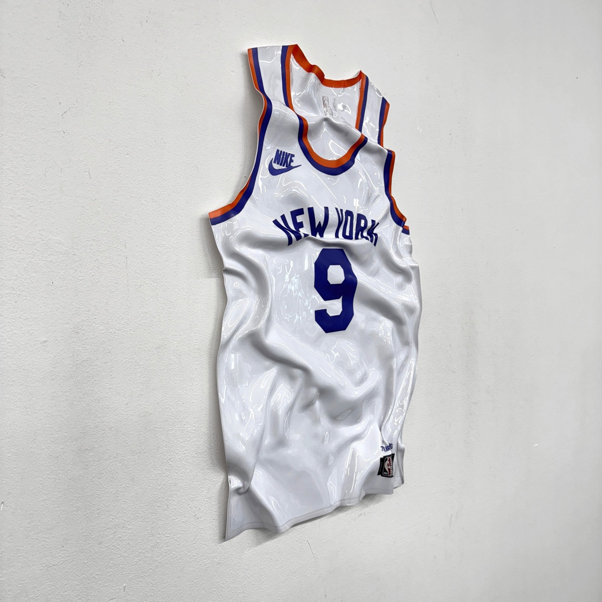 Tableau froissé - Maillot NBA "New York 9" - Luxartis