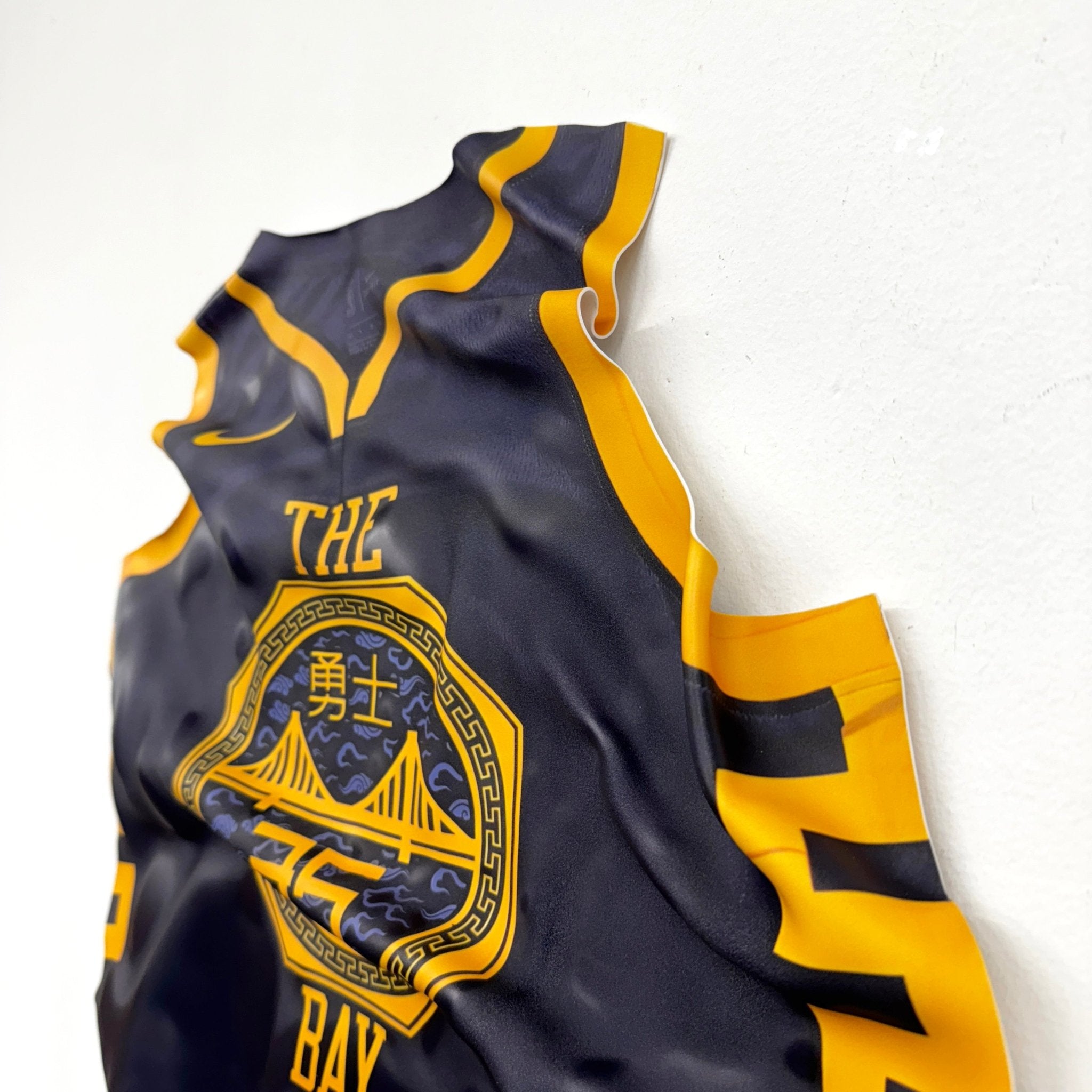 Tableau froissé - Maillot NBA "The Bay" - Luxartis