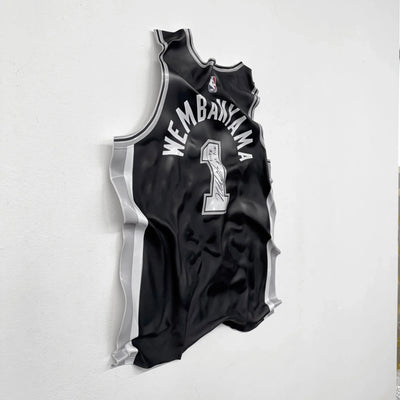 Tableau froissé - Maillot NBA "Wembanyama 1" - Luxartis