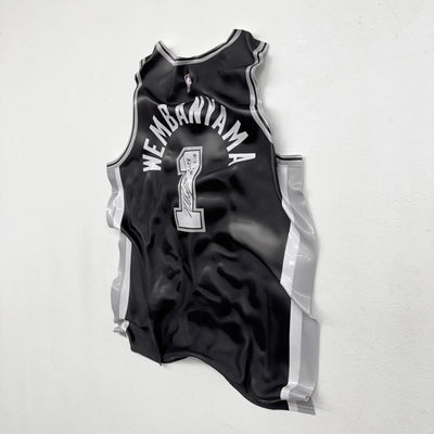 Tableau froissé - Maillot NBA "Wembanyama 1" - Luxartis