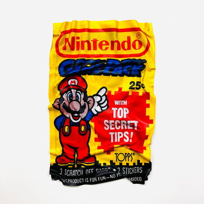 Tableau froissé - Mario Nintendo - Luxartis