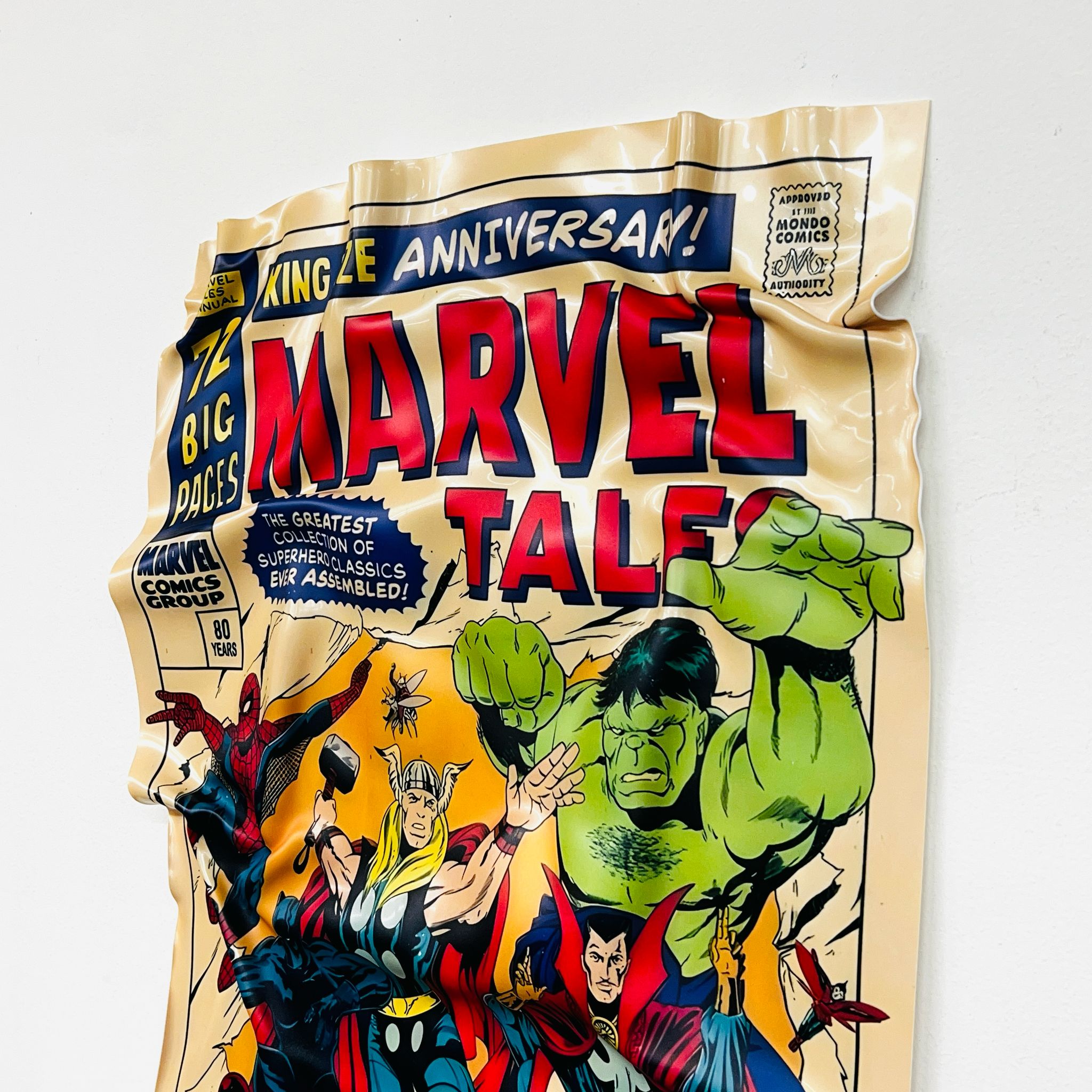 Tableau froissé - Marvel Cover - Luxartis