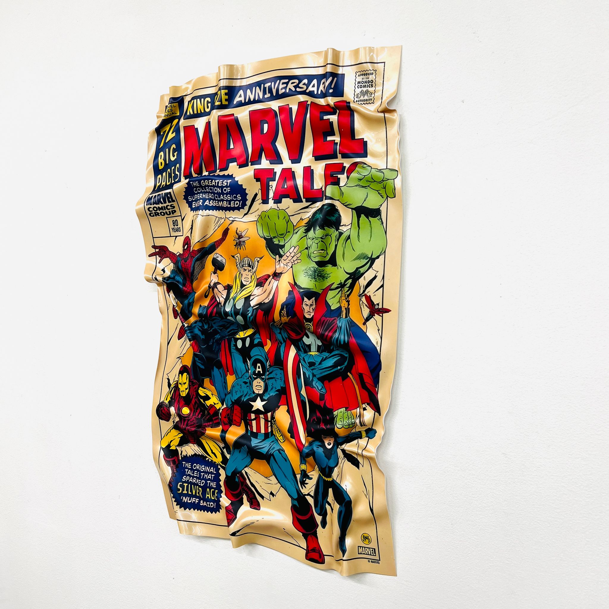 Tableau froissé - Marvel Cover - Luxartis