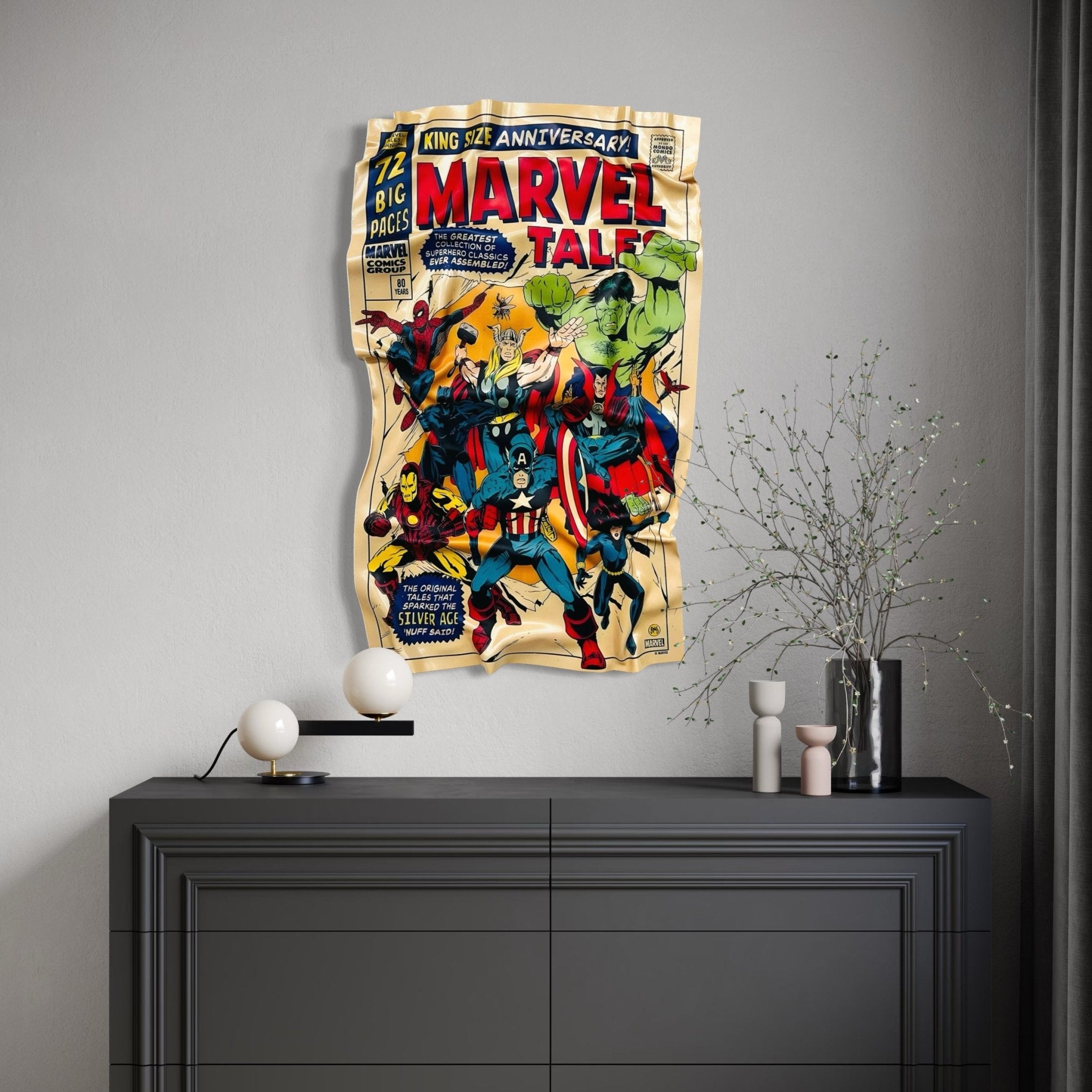 Tableau froissé - Marvel Cover - Luxartis