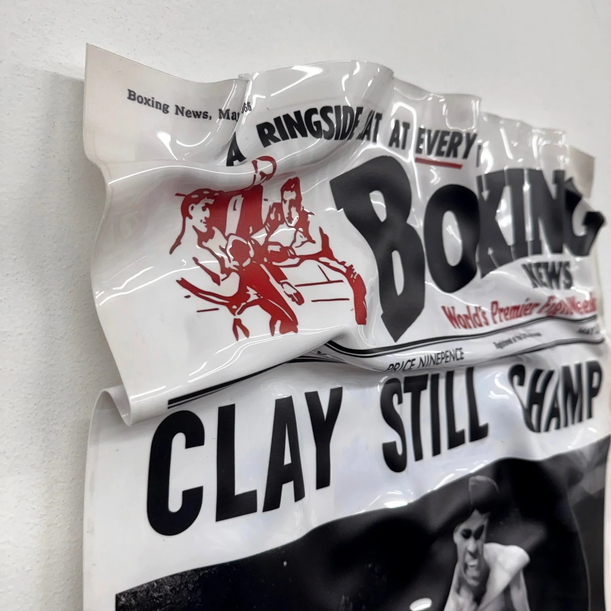 Tableau froissé - Muhammad Ali "Still Champ" - Luxartis