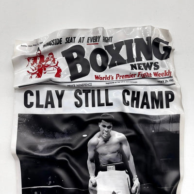 Tableau froissé - Muhammad Ali "Still Champ" - Luxartis