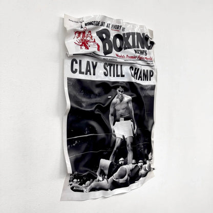 Tableau froissé - Muhammad Ali "Still Champ" - Luxartis