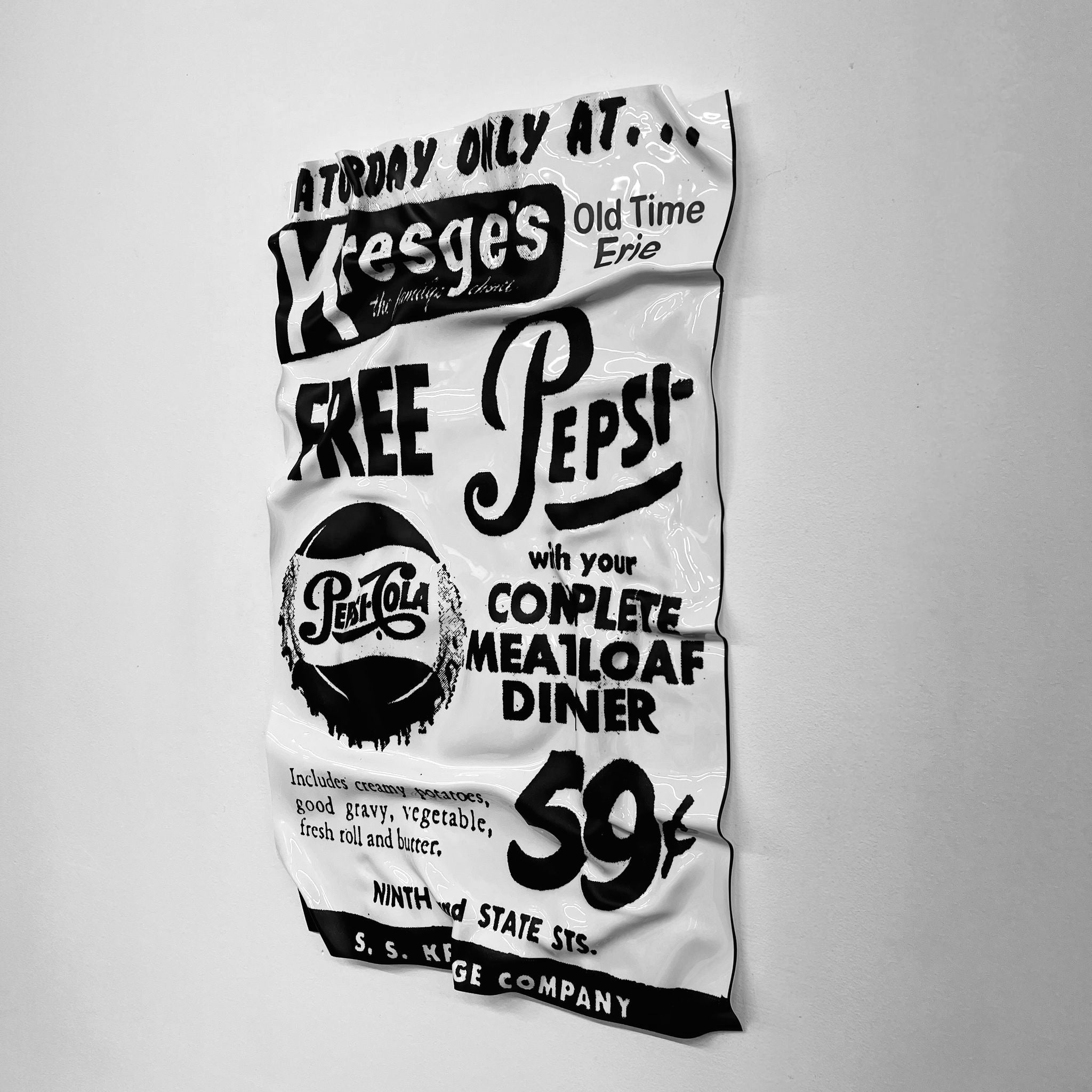 Tableau froissé - Pepsi - Luxartis