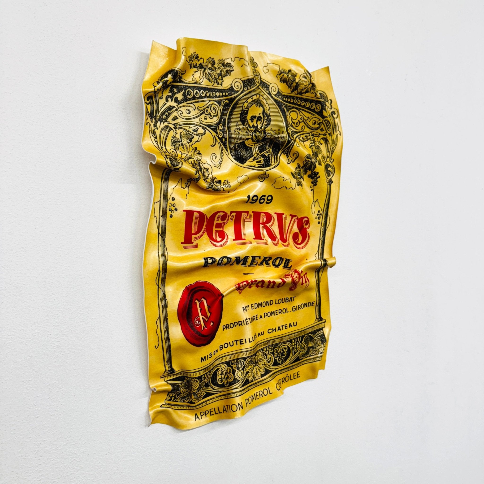 Tableau froissé - Petrus 1969 (Petit Format) - Luxartis