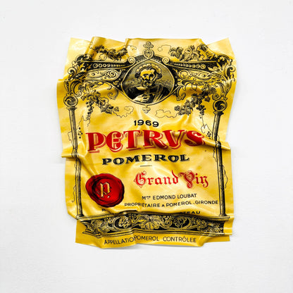 Tableau froissé - Petrus 1969 (Petit Format) - Luxartis