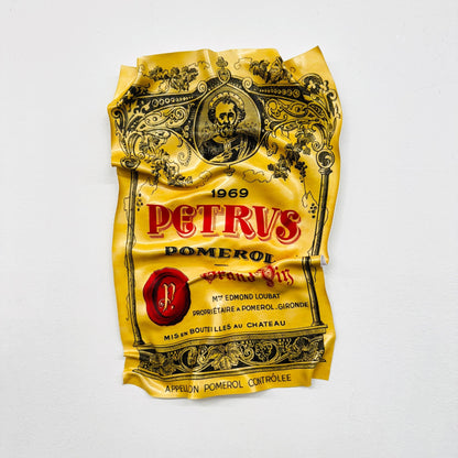 Tableau froissé - Petrus 1969 (Petit Format) - Luxartis