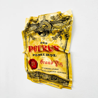 Tableau froissé - Petrus 1969 (Petit Format) - Luxartis