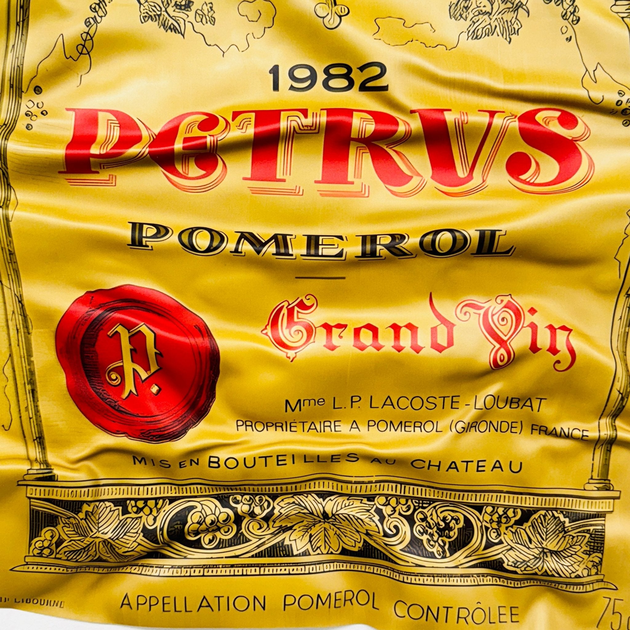 Tableau froissé - Petrus 1982 - Luxartis