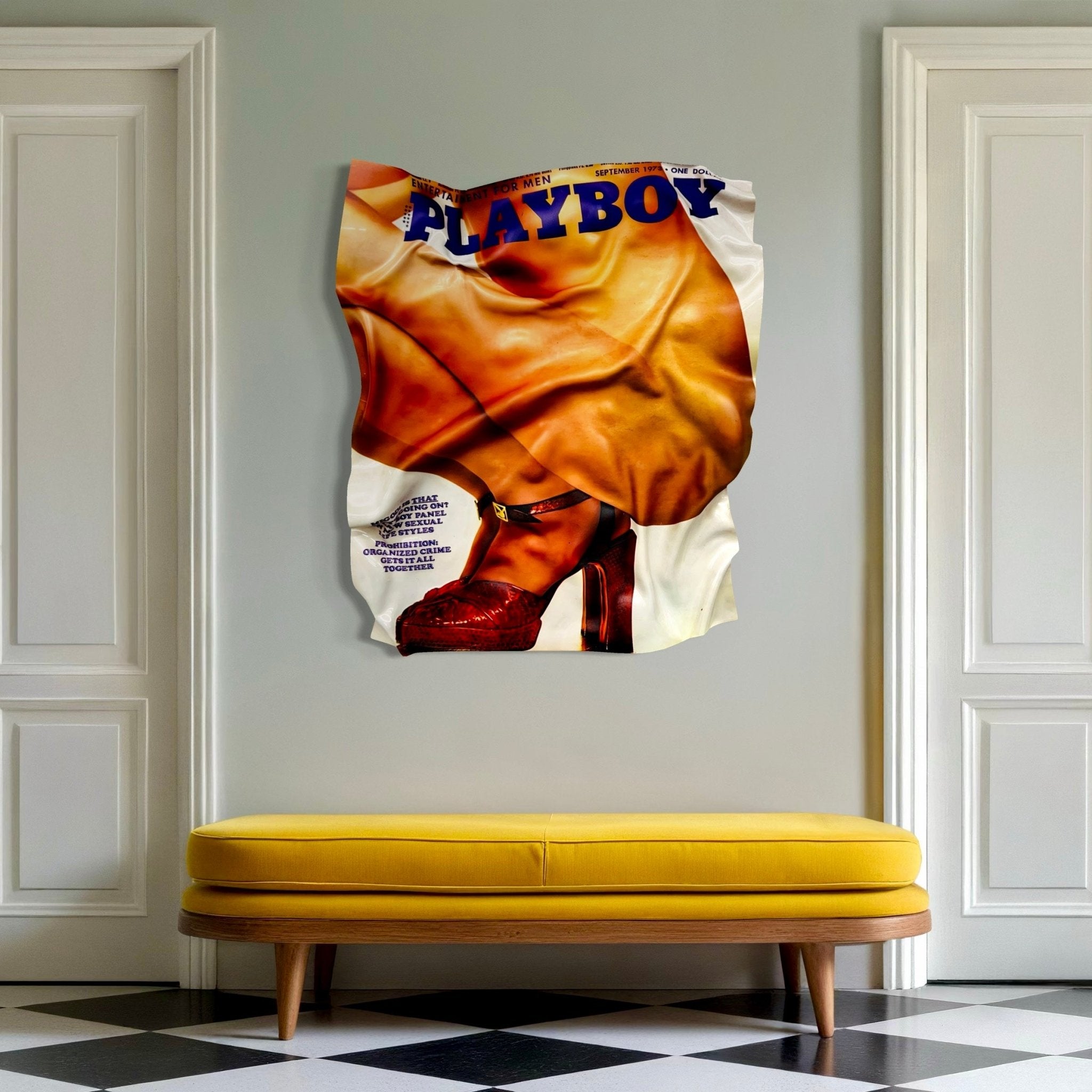 Tableau froissé - Playboy 1973 - Luxartis