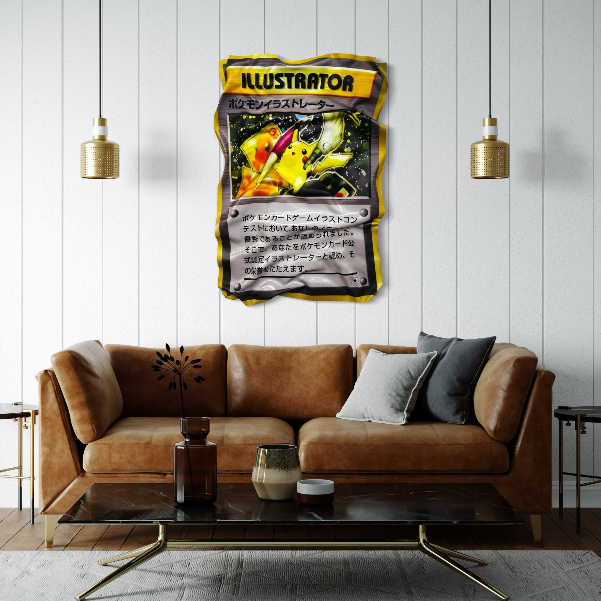 Tableau froissé - Pokemon Carte Illustrator - Luxartis