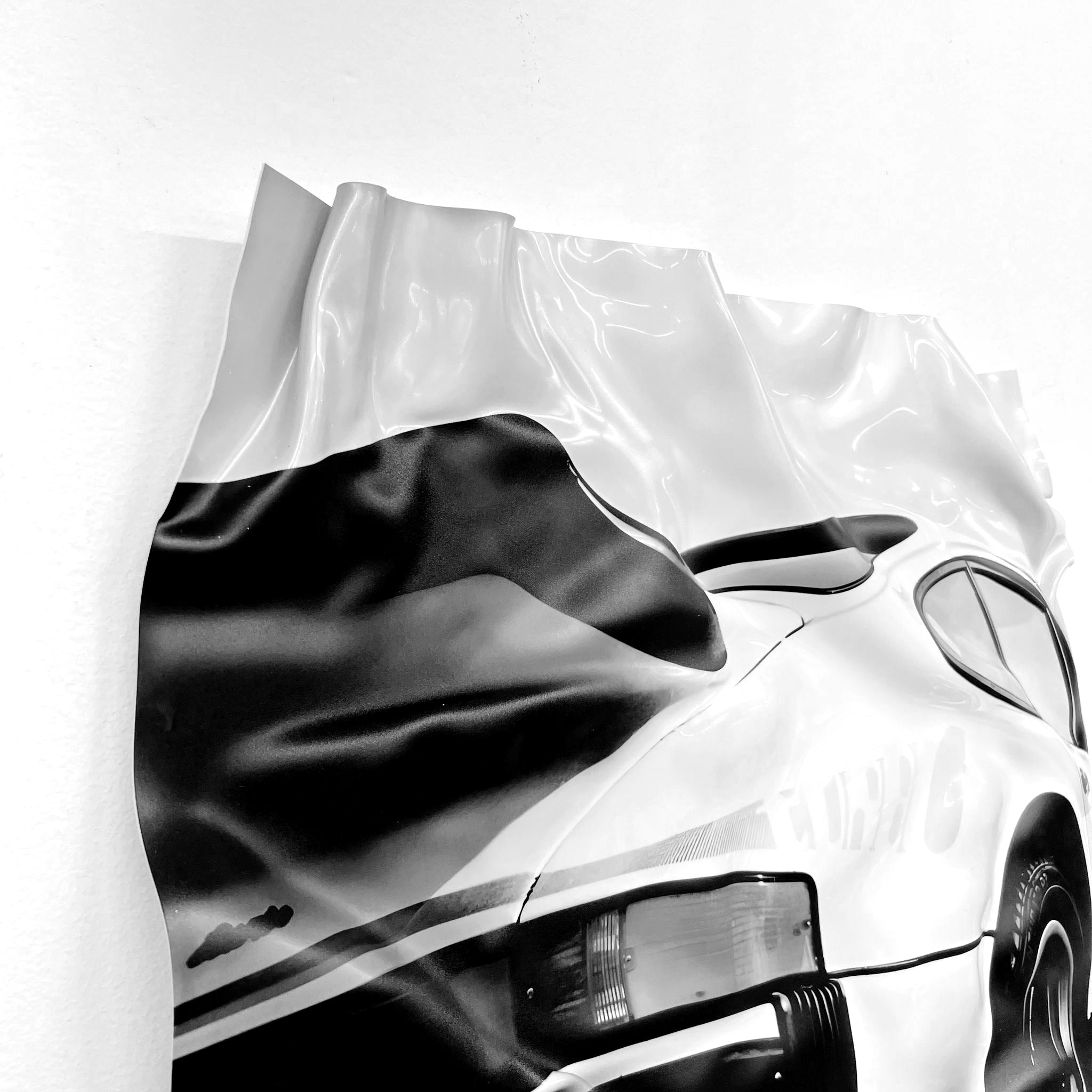 Tableau froissé - Porsche Pub - Luxartis
