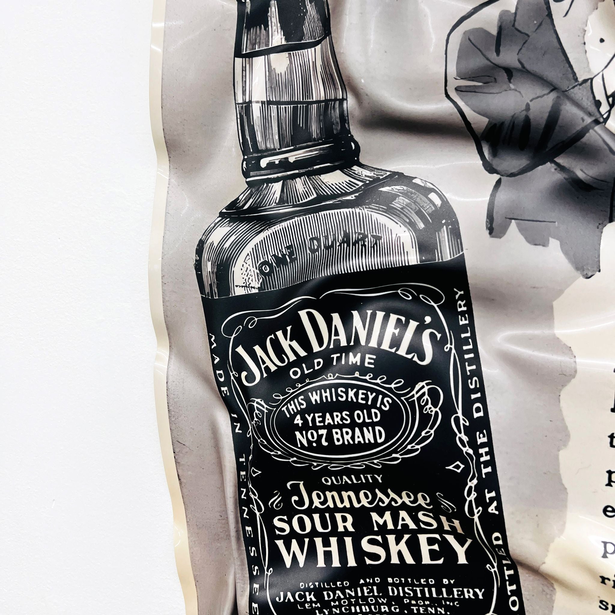 Tableau froissé - Pub Jack Daniels - Luxartis