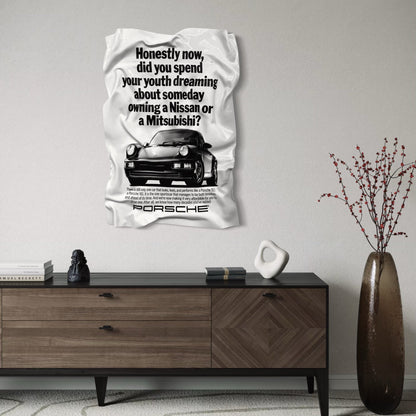 Tableau froissé - Pub Porsche 911 - Luxartis