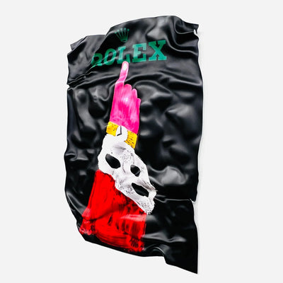 Tableau froissé - Pub Rolex - Luxartis