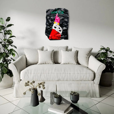 Tableau froissé - Pub Rolex - Luxartis