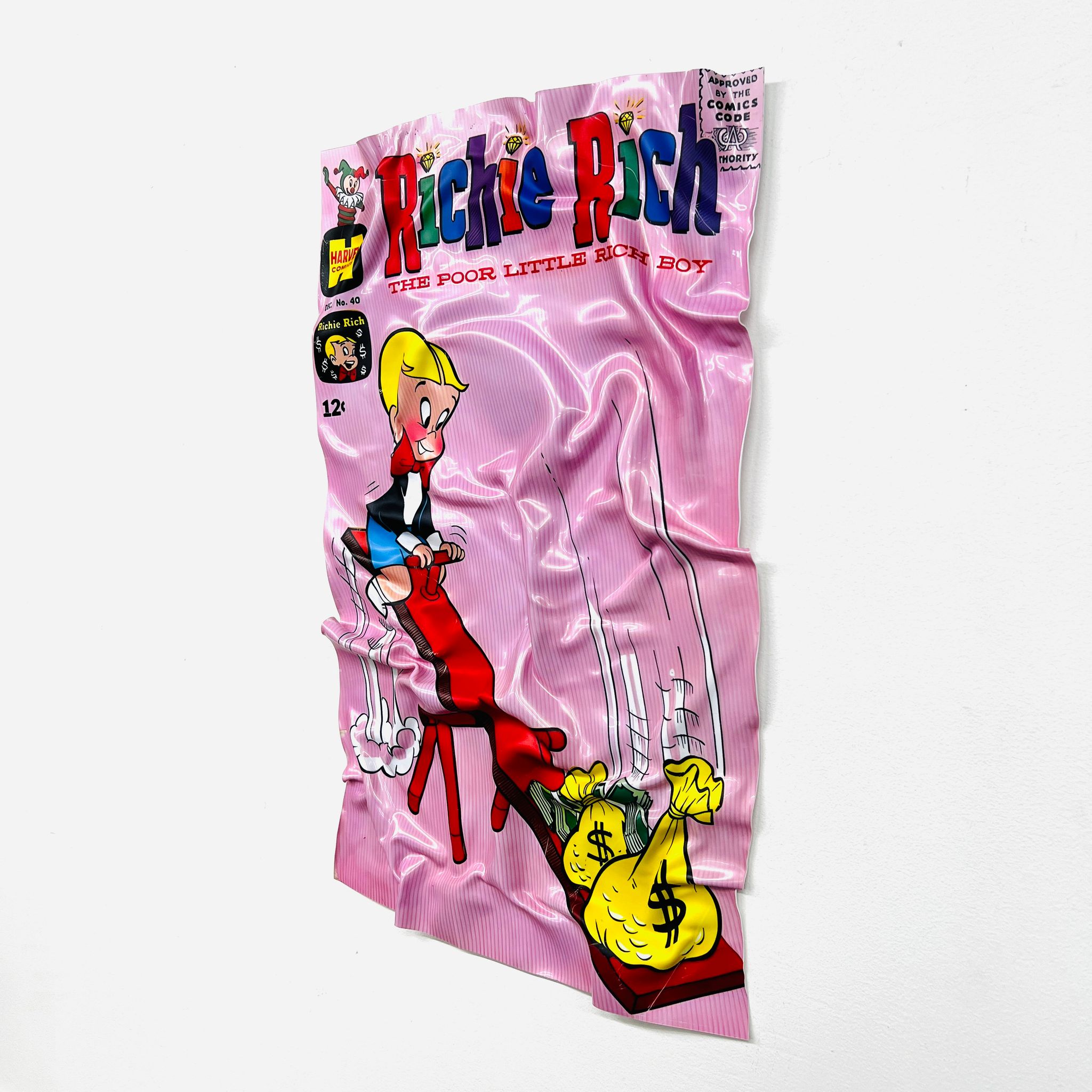 Tableau froissé - Richie Rich - Luxartis