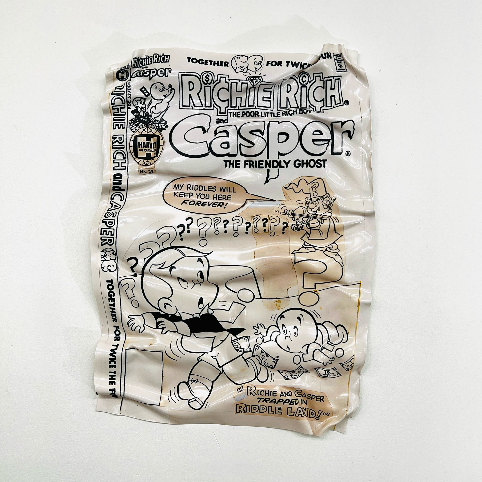 Tableau froissé - Richie Rich & Casper - Luxartis