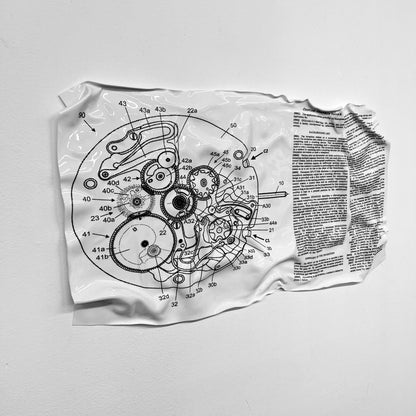 Tableau froissé - Rolex Counting Timepiece Device - Luxartis